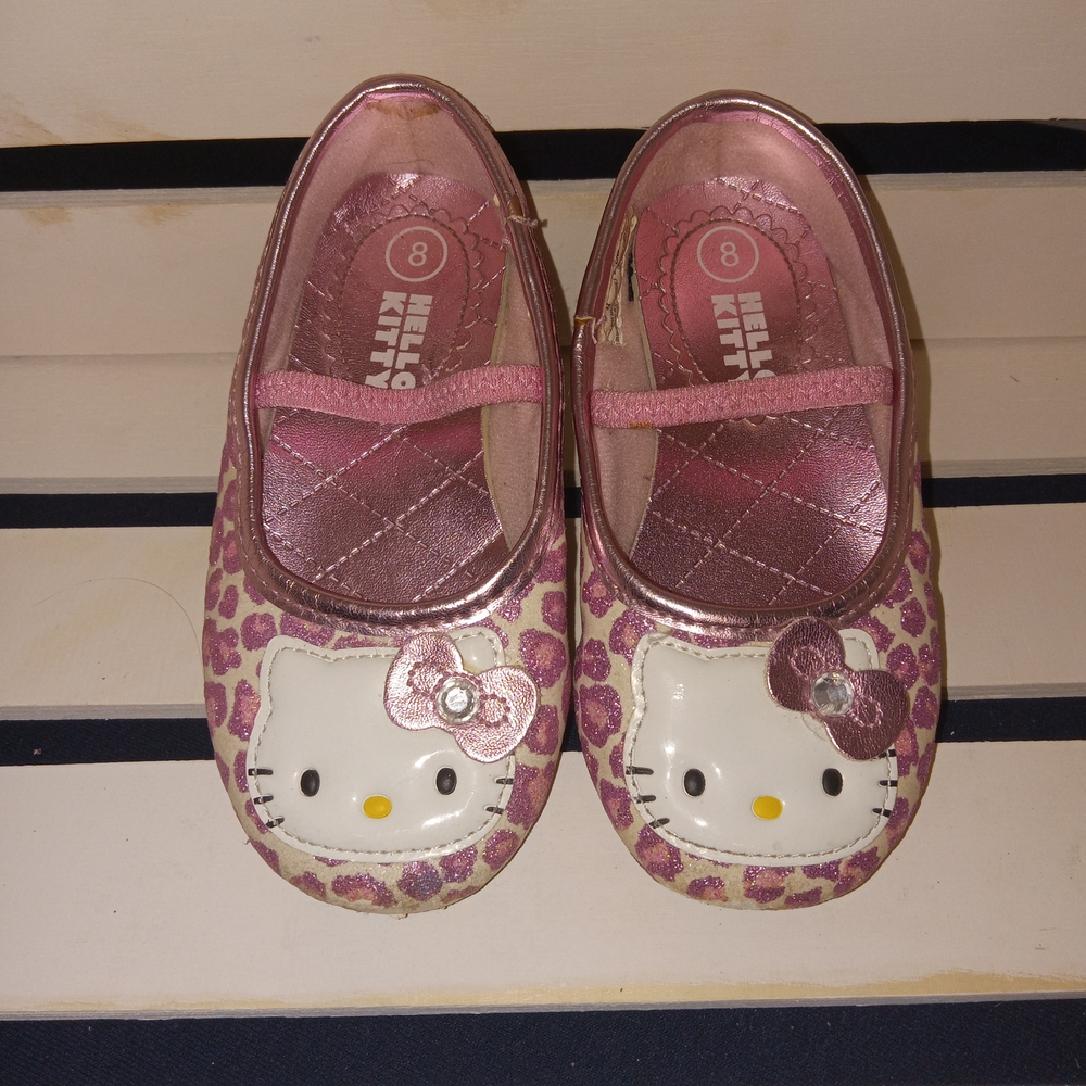 Hello Kitty Pink and Gold Dress Shoes for Kids
